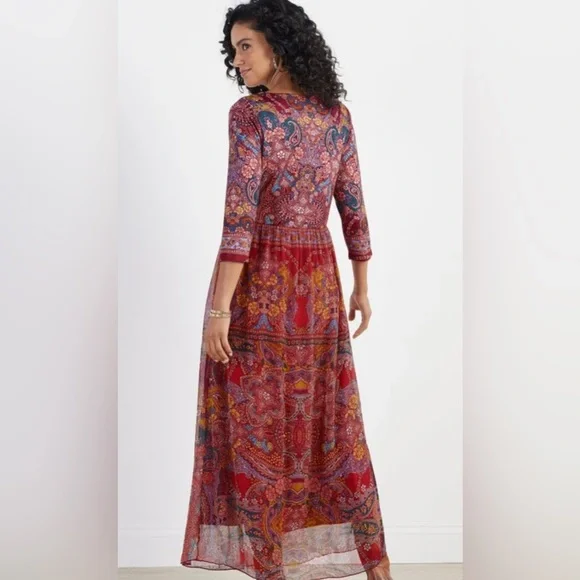 NWT Soft Surroundings Niran Maxi Dress - Picture 3 of 7